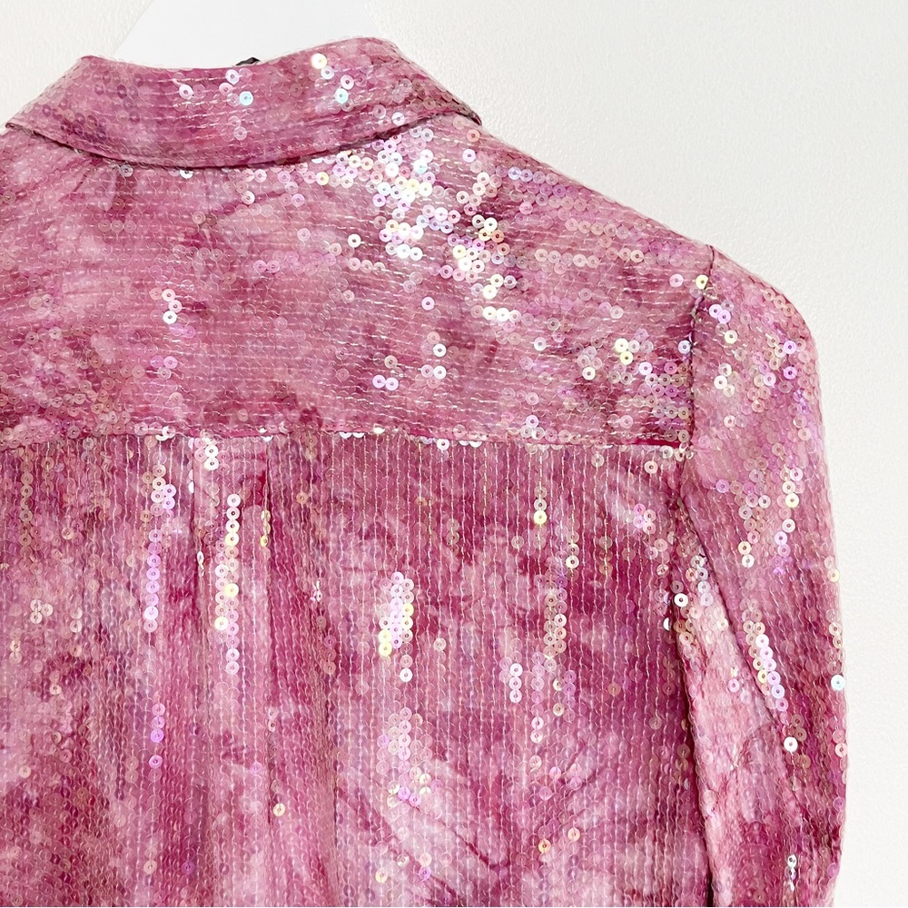 Bogo! Anthroppologie Pilcro Sequined Button Front… - image 8